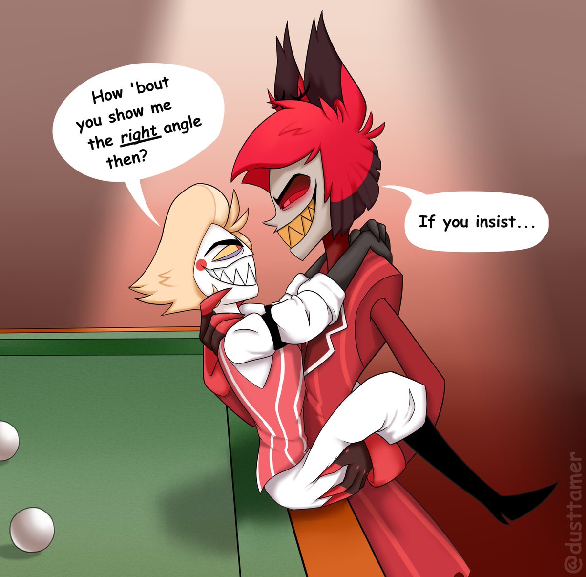 dusttamer's tweet photo. billiards shenanigans #radioapple https://t.co/nYF73OVXni