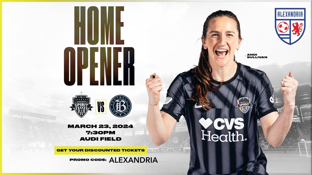 Use promo code ALEXANDRIA to get a discount for @WashSpirit tickets at this link: fevo-enterprise.com/group/Alliance… The homeowner is this Saturday, March 23 at 7:30pm! Go Spirits!