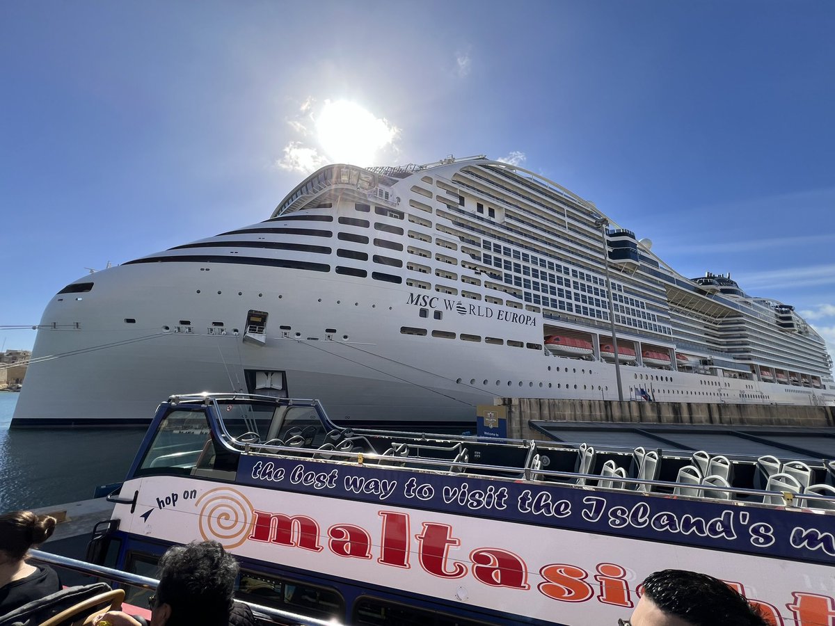 MSC Cruises will host the naming ceremony for its newest flagship, MSC World America, sister ship to World Europa (pictured), on April 29, 2025 at the company’s new PortMiami terminal. The ship will offer a series of Caribbean sailings. <a href="/MSCCruisesUSA/">MSC Cruises (USA)</a> #MSC #cruising