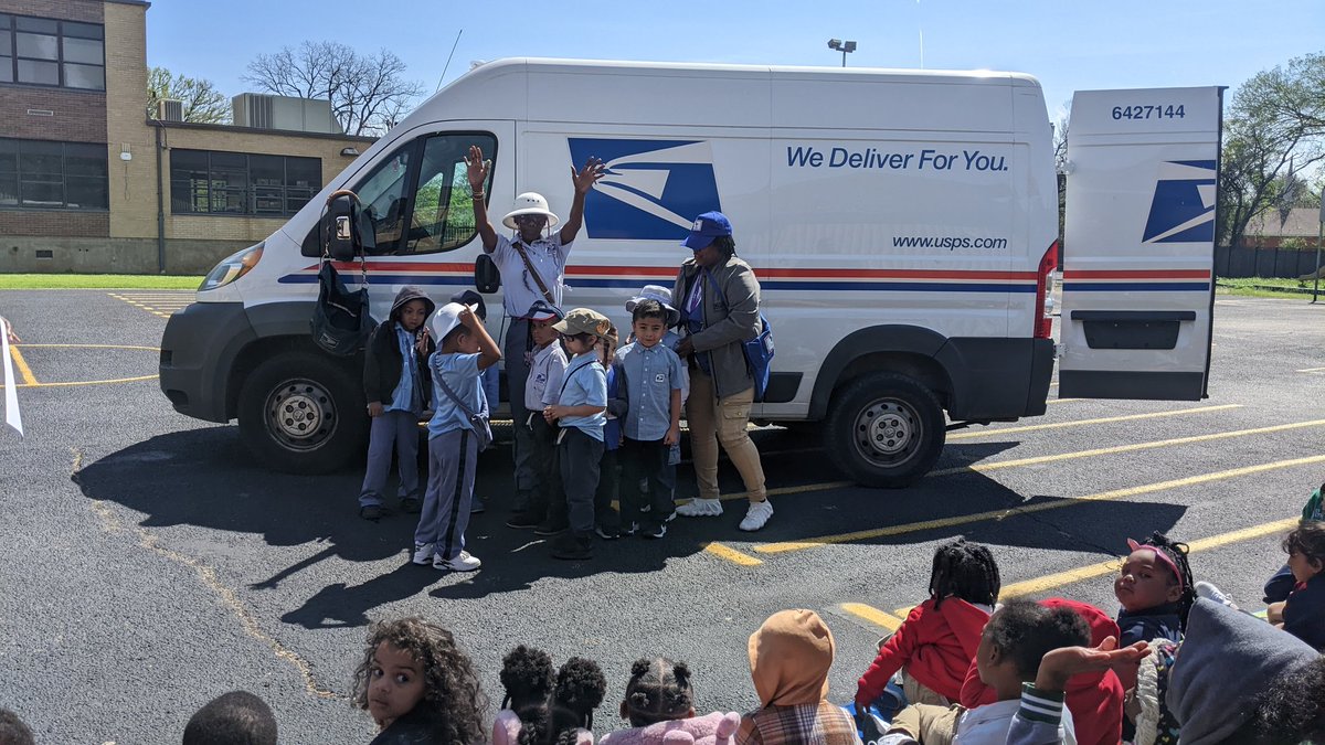 "Got Mail? Well we have several budding Postal Carriers! PreK students at JJ Rhoads Early Learning Center launched Career Week today with a special visit from a parent who works as a US postal carrier!  📬 Fun week ahead! #CareerWeek #DallasISDPreK"