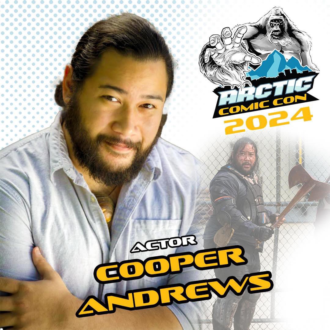 🎉🎉 Exciting Announcement Alert! 🎉🎉 We're thrilled to reveal our final guest joining us for Arctic Comic Con 2024 on April 27th & 28th - none other than the incredible Cooper Andrews! 🙌 tickets: arcticcomiccon.com #acca #acca2024 #ArcticComicCon