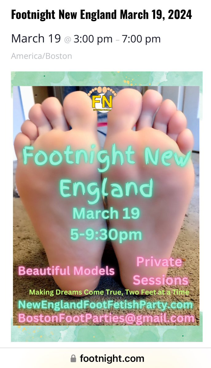 TOMORROW IS THE DAY!! #newengland @BostonFootParty Tickets and details at Footnight.com