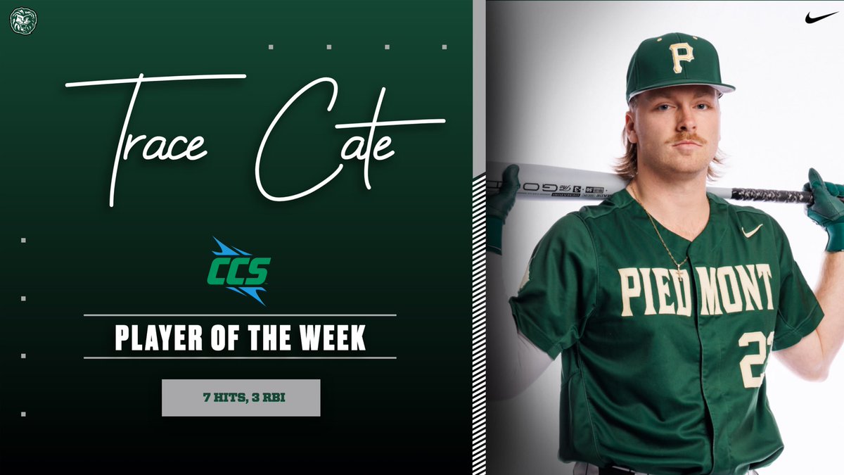 Another first as Trace Cate takes home CCS Player of the Week!
