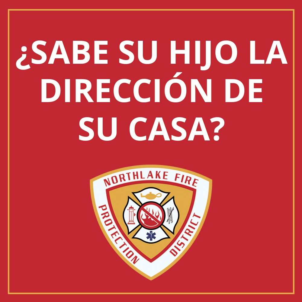 ATENCIÓN PADRES: Su hijo en edad de primaria DEBE saber la dirección de su casa. Por favor enséñeles a sus hijos la dirección de su casa en caso de una emergencia. 

#northlakeil #firesafety #fireprevention #stophomefires #fireprevention #emergencyresponse #firefighters