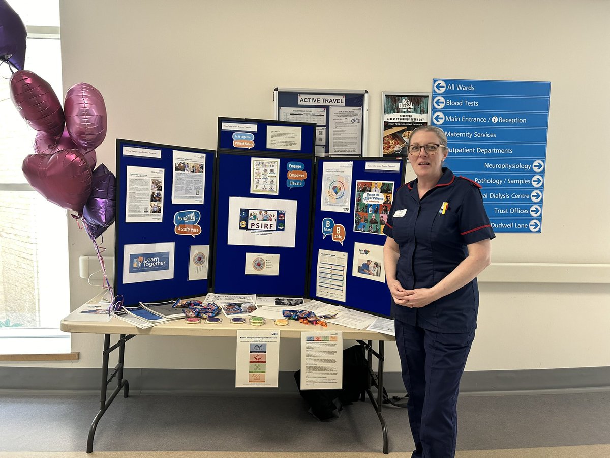 CundySharon's tweet photo. Great promoting PSIRF with all our staff at Calderdale! Great engagement from all personnel who are excited about our transition to promote learning! 
#CHFTNHS
#patientsafety 
#PatientExperience https://t.co/g0g1c1dlL1