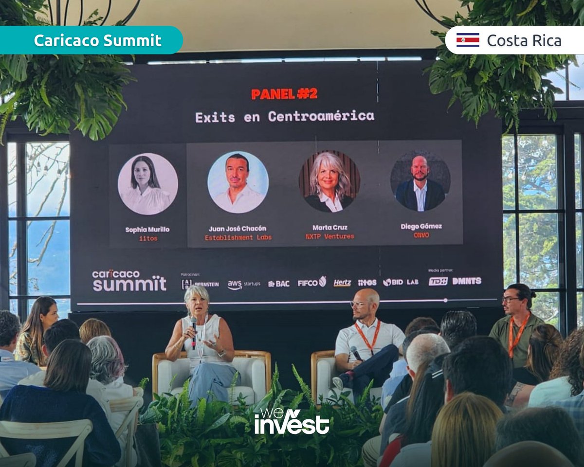 🇨🇷 Presentes en Caricaco Summit en Costa Rica. 📣 Uno de los encuentros más importantes del ecosistema de emprendimiento latinoamericano en Centroamérica. El evento que unió a speakers de calibre mundial, fund managers, inversionistas y startups. @marta_cruz @awscloud