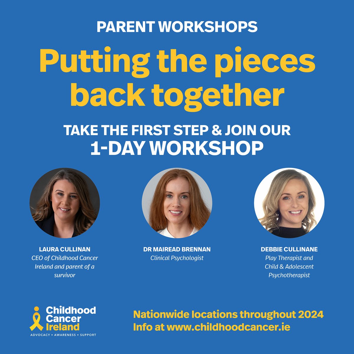 If your child has finished treatment, or is about to, you are probably feeling a mix of emotions. Our parent workshops help by exploring these emotions and providing practical strategies to help. Kilkenny, 20th April Drogheda, 11th May Cork, 19th Oct childhoodcancer.ie/parent-worksho…