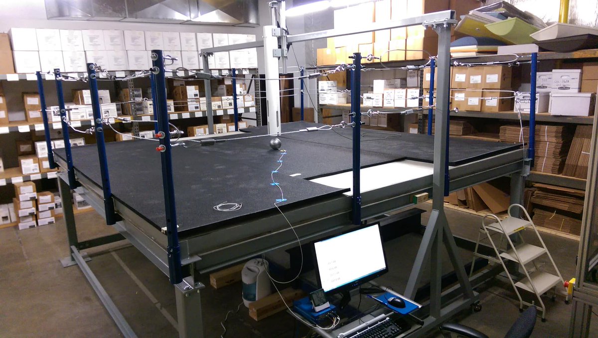 AVRoomService's tweet image. This is the primary low frequency floor impact test rig I designed for Kinetics Noise Control many years ago. I got a couple of white papers and presentations out of it for ASA and IINCE. We learned and shared a lot!
