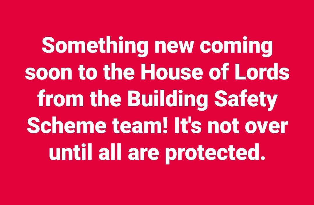 Follow us here buildingsafetyscheme.org

.. And be the first to know!

#BuildingSafetyCrisis #EndOurCladdingScandal @TedBaillieu