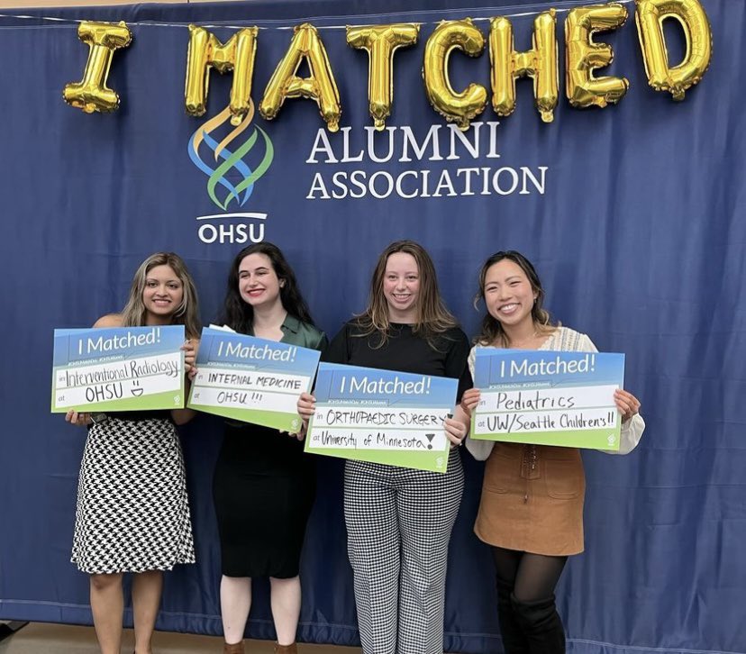 I am so excited to learn from some of the most amazing, intelligent, and caring doctors I have ever met. I get to be an interventional and diagnostic radiologist! Congrats to everyone on your bright futures!
#radiologymatch #MATCH2024 @OHSURadiology #WomeninIR