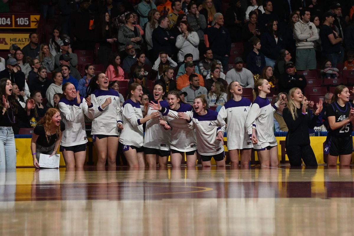 StarPost_1's tweet photo. In an exciting, back-and-forth Class AA championship  that will not be forgotten anytime soon, No. 2 Albany fell in the final seconds to No. 1 Providence Academy 81-78 at Williams Arena.

The Huskies will return home with 2nd place medals after another astounding season of hoops. https://t.co/XKesKXqKX4