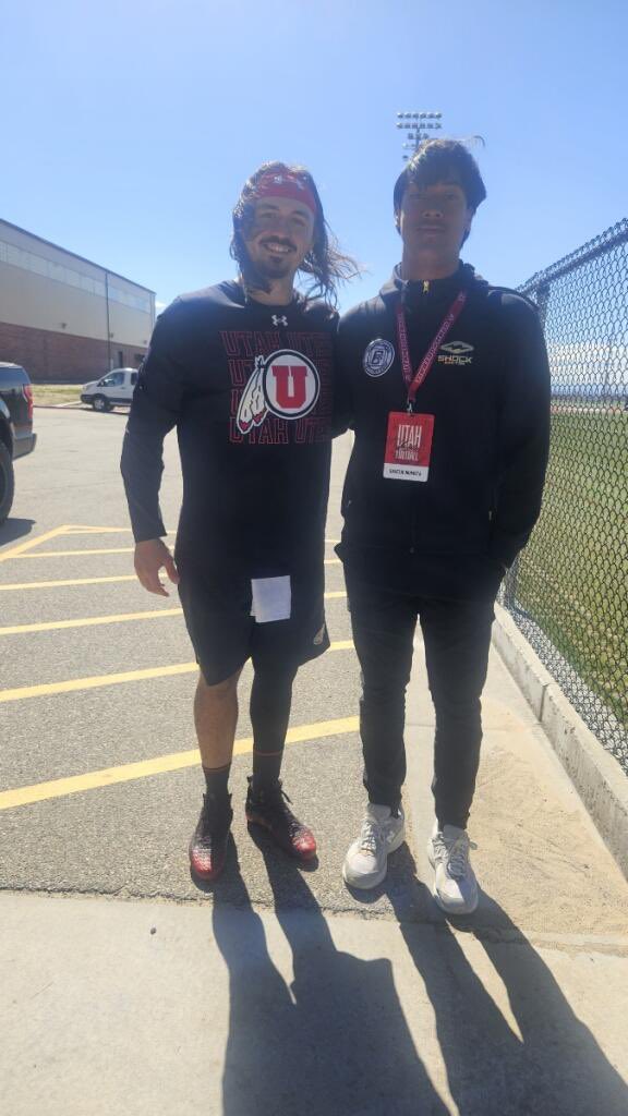 Loved the energy today, grateful to meet @Coach_Ludwig . Thank you for a great experience and visit at @Utah_Football !! Good looking out today @crising7 @GregBiggins @BrandonHuffman @FWhittinghamJr @UtahCoachWhitt @utahathletics @adamgorney @EdisonChargerFB @MrJasonRobinson