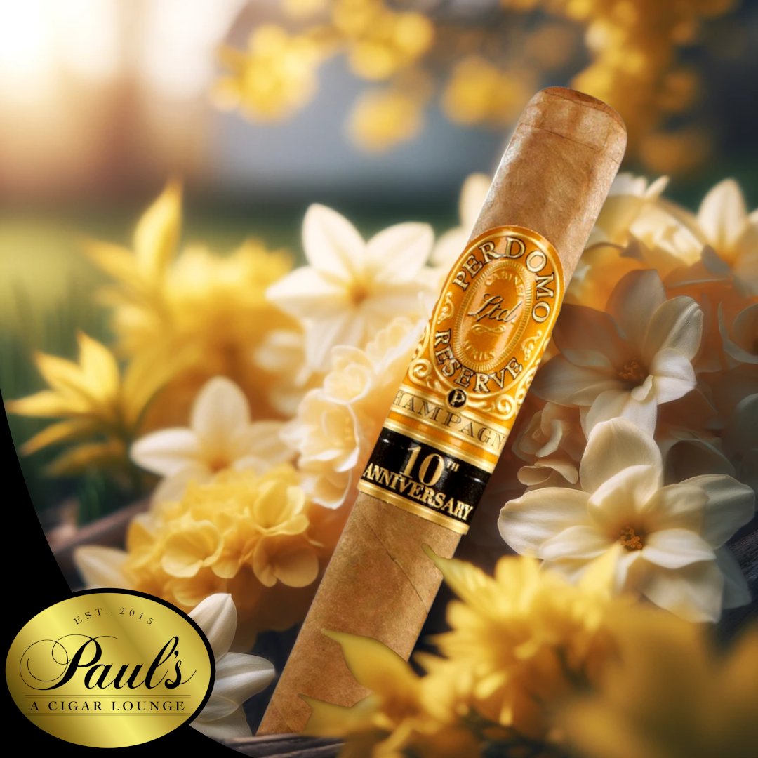 paulscigar's tweet photo. Spring into flavor at Paul's Cigar Lounge! 🌸💨
Discover the gentle, creamy notes of a light Connecticut shade cigar – your ideal companion for the improving weather.
#PaulsCigar #SpringVibes #ConnecticutShade #EmbraceSpring https://t.co/0QvTzyT4Mg