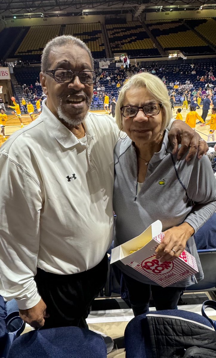 WhitmerAthletic's tweet photo. Two VIPs witnessing today’s big win: Mom and Pops of Coach @astacey34 who believe you never stop showing up for your kids! https://t.co/vEVfxbOxrN