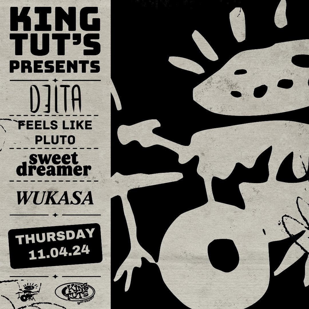GLASGOW ‼️ NEXT UP we are back playing the always great @kingtutsofficial on the 11th of April supporting @thisisd3lta 💘💘
🎫🎫🎫🎫🎫🎫🎫🎫🎫⬇️⬇️
ticketweb.uk/event/king-tut…

SELECT “WUKASA” when purchasing tickets or else we don’t get a cut lol ✌️✌️

#gigsinscotland #maudio