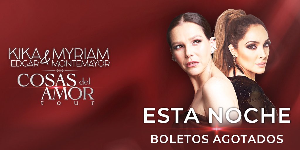 💕Hoy cantaremos cosas del amor junto a @KikaEdgar y @MyriamMonteCruz 🎟️🎟️Boletos agotados. ⏰Horarios. Estacionamiento: 19 h Puertas: 20 h Show: 21 h