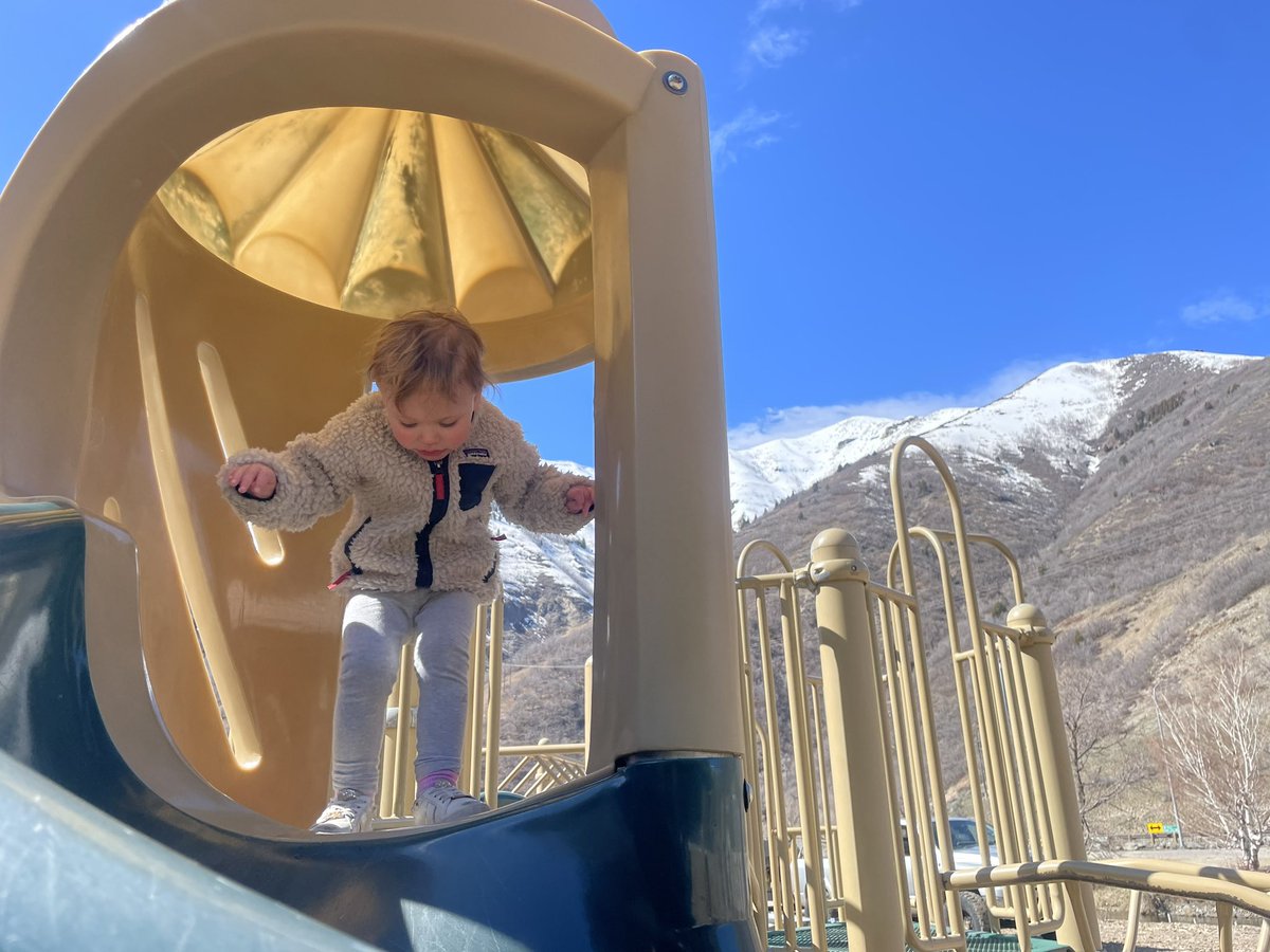 Vivian Park ranks high on our working list of most scenic playgrounds along the #Wasatch. Eager to see #Utah spring!