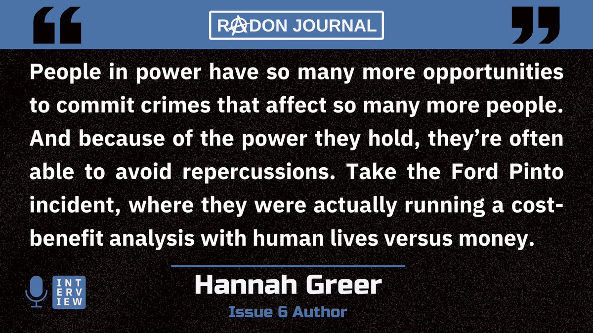 Author Hannah Greer sat down with us to chat about her #dystopian influences that inspired 'When It Breaks' Read now: radonjournal.com/interviews She also describes combat experience to write fight scenes, using sociology to develop characters, reading for @FusionFragment, and more
