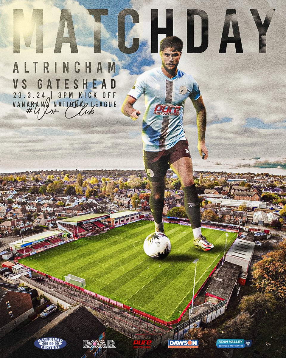 To Alty for a huge battle in the play-off race 🏁😤 🎨 @NorthBeastMedia | 🤝 holidayco.co.uk #WorClub ⚪️⚫️