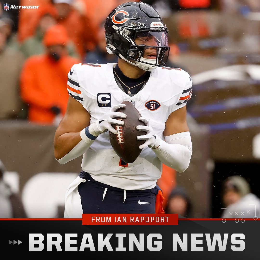 🚨 🚨 🚨 The #Bears are trading QB Justin Fields to the #Steelers, sources say. A new QB into the competition.