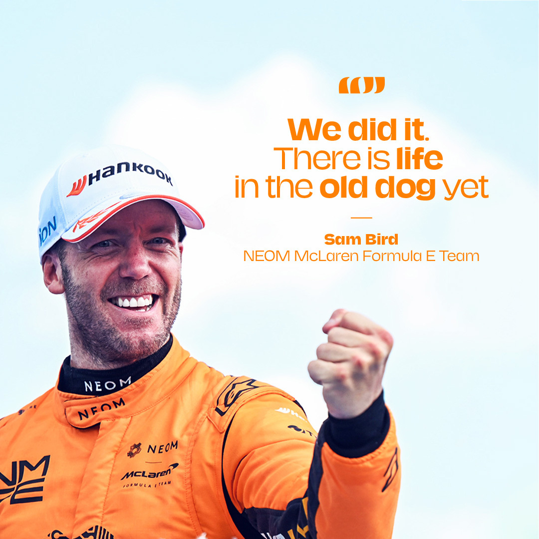 An unforgettable race for @McLarenFE and @sambirdofficial ✨🧡 #SaoPauloEPrix