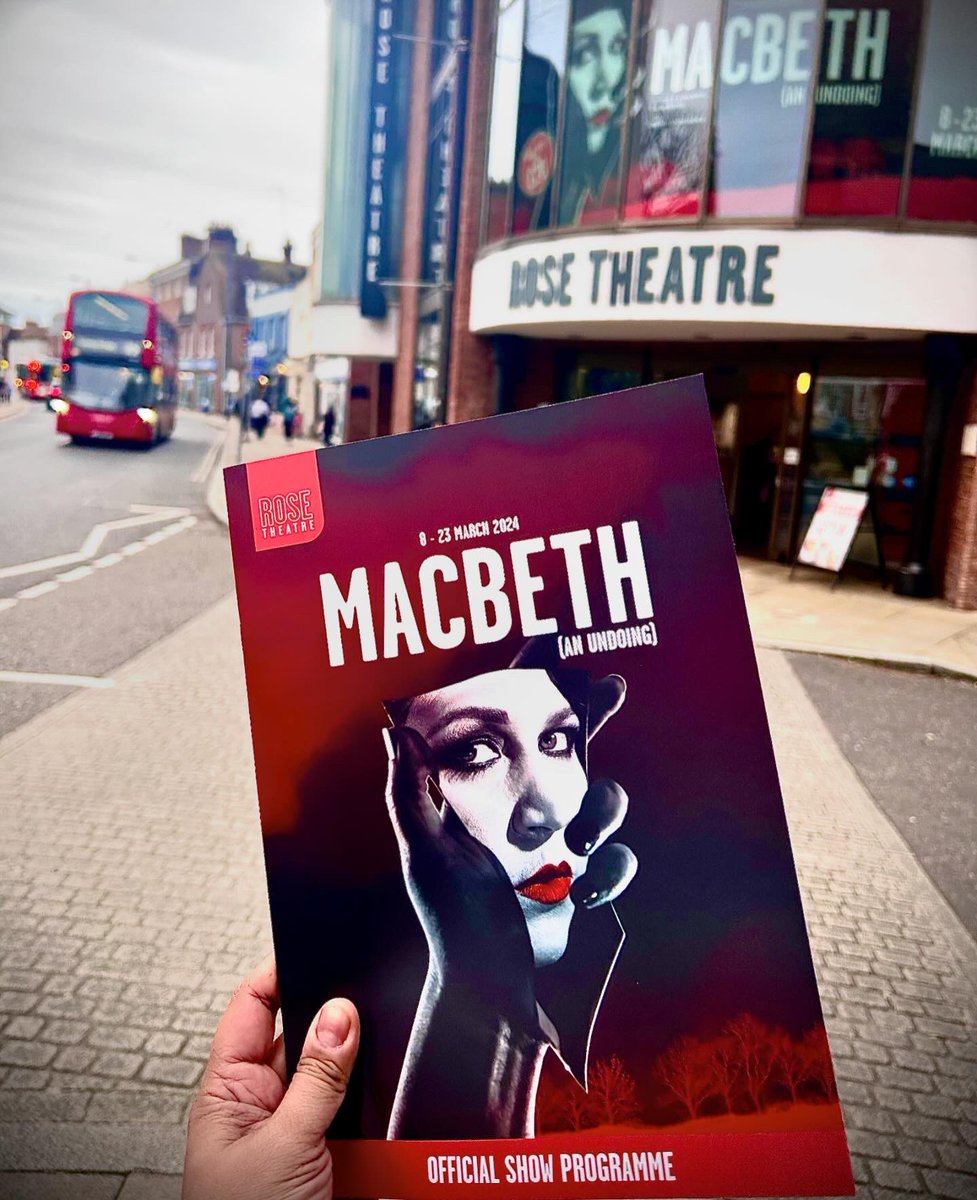 MACBETH (AN UNDOING) by Zinnie Harris, in a new version after Shakespeare at the Rose Theatre, Kingston. The standout features of this production were undeniably the set, costumes, & lighting. Tom Piper's design welcomed audiences with rich red curtains bearing worn marks… 1/4