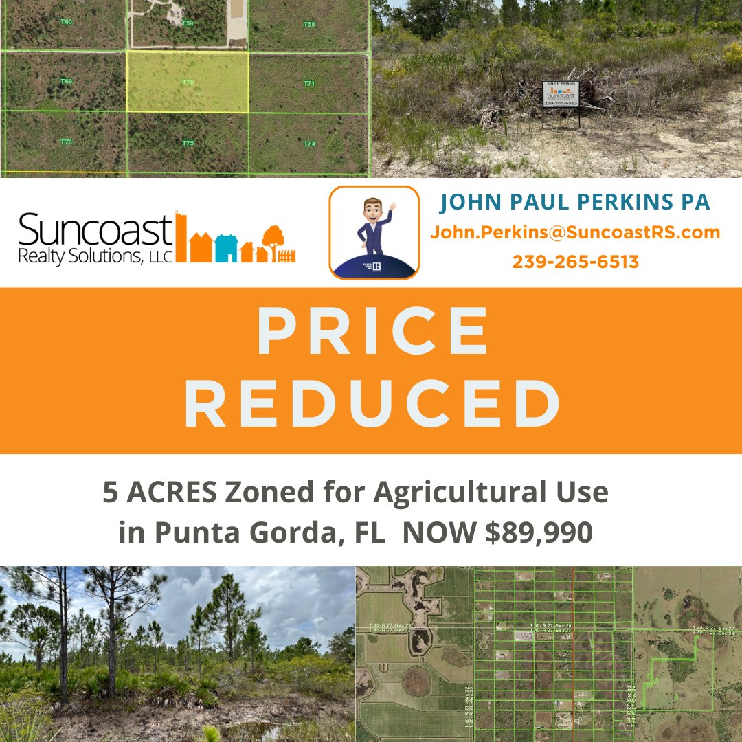 PRICE REDUCED!! #suncoastrealtysolutions #johnpaulperkinspa #puntagorda