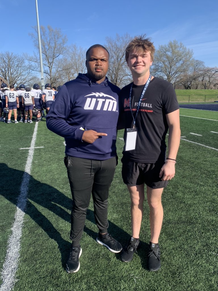 I had a GREAT day in Martin today! Thank you @CoachLeno_UTM, @nickcochran, and @CoachSantana_ for having me! @CSmithScout @MHSRebelsFB