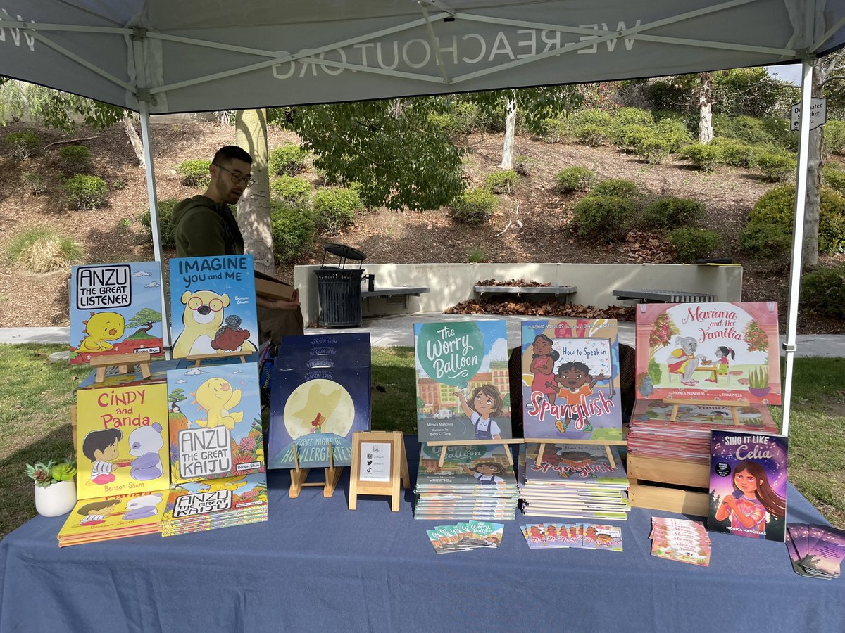 Had fun selling books at the Jurupa Valley Storywalk with my buddy @bshum79 today!