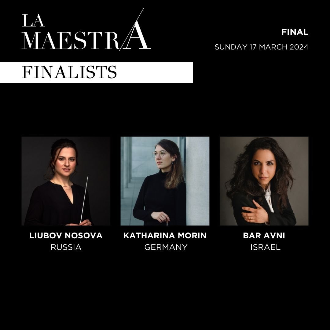 The 3 finalists of La Maestra #3 are… Congratulations ladies! 👏