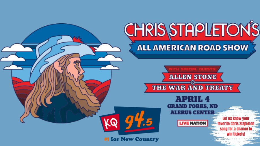 KQDY945's tweet photo. Wanna see @ChrisStapleton at the Alerus Center? Go to, https://t.co/rs3p0TfSxX, and let us know your favorite Chris Stapleton song for a chance to win tickets to the show! https://t.co/tsIu3tLdW3