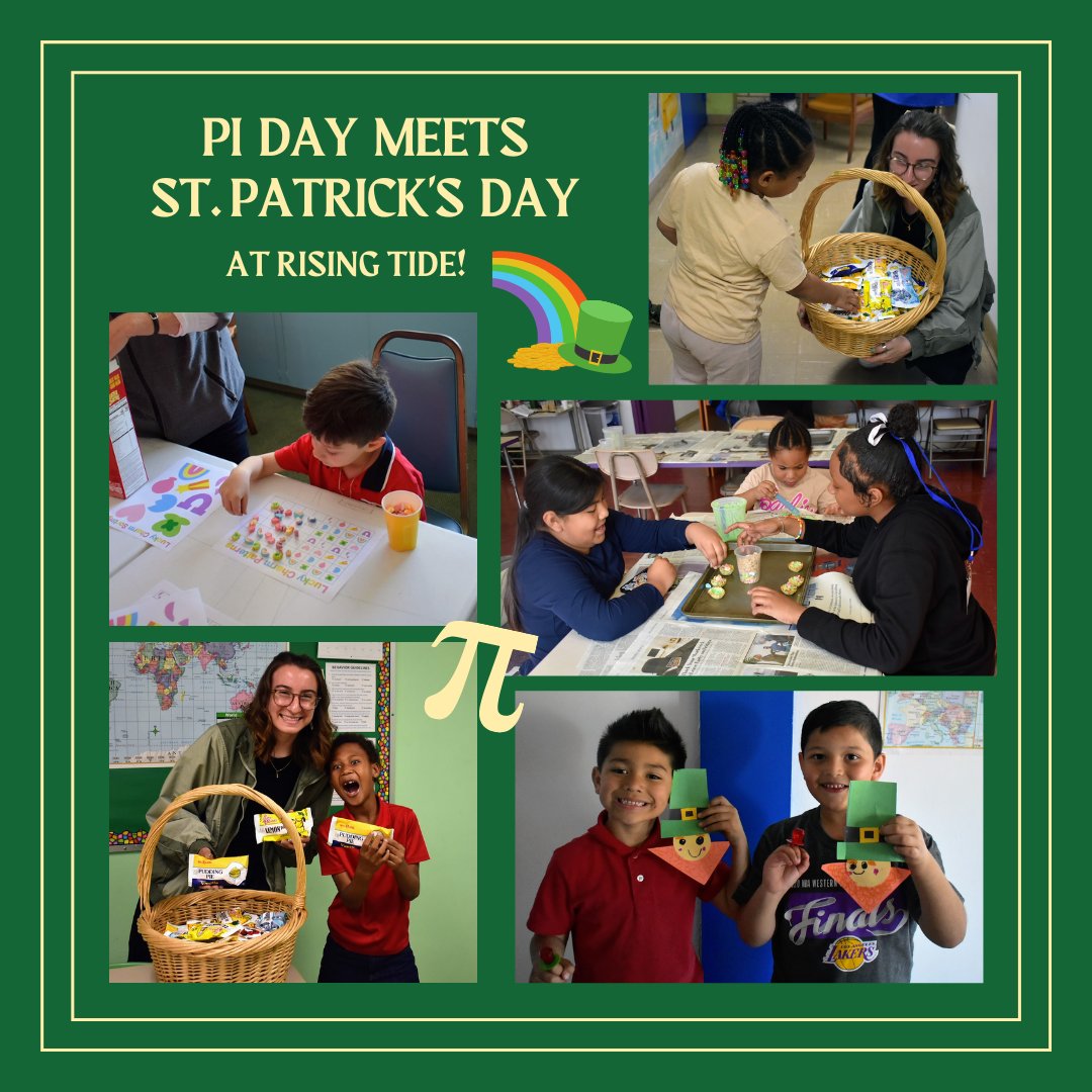 Bringing together the luck of the Irish and the infinite wonder of π on this Pi Day meets St. Patrick's Day celebration! 🍀🥧 #StPatricksDay #RisingTIDE #PiDay #Pi #March14 #March17