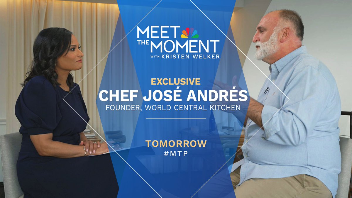 TOMORROW: An exclusive #MeettheMoment interview with @chefjoseandres