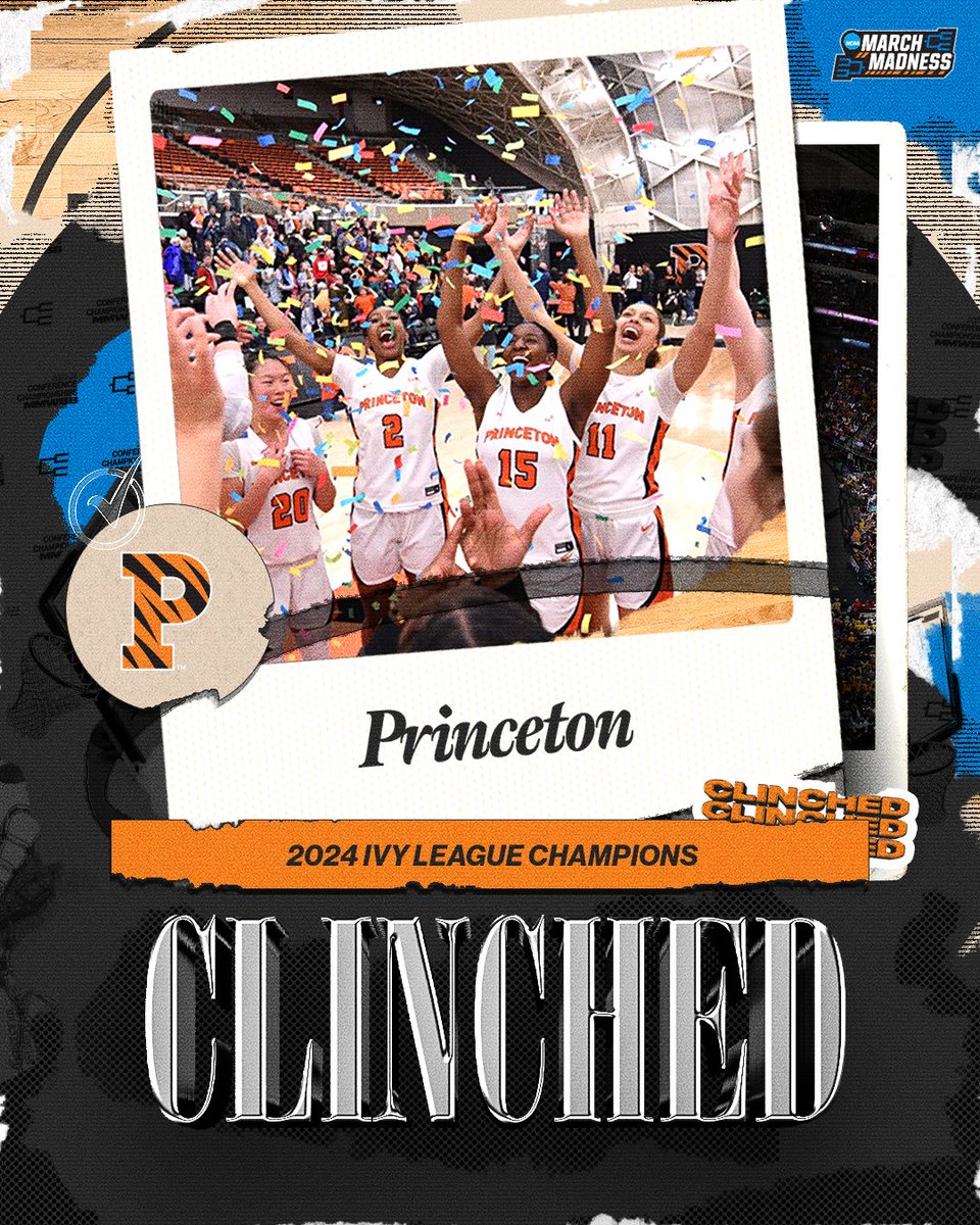 Another tournament championship for the Tigers🏆🏆 @PrincetonWBB are punching their ticket!! #MarchMadness