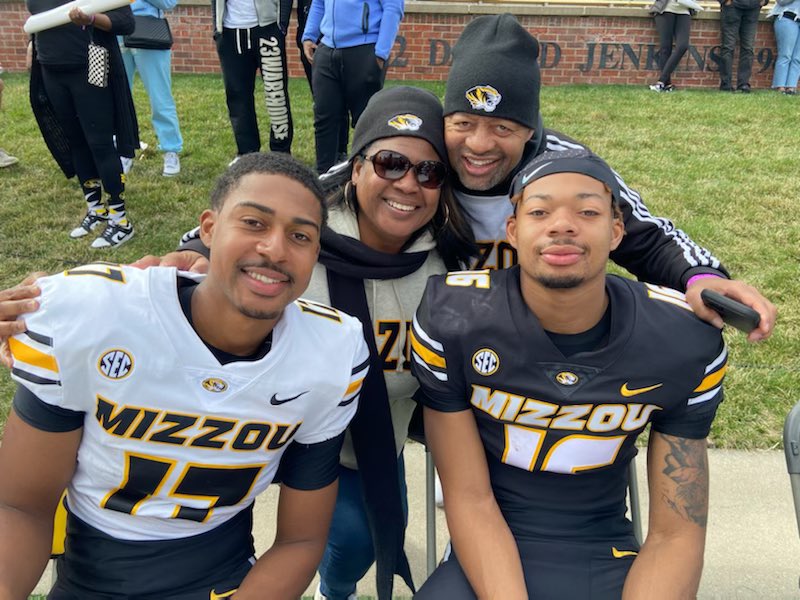 Great time at the Mizzou Spring Game today. @DBlood16_ @JRB1ood