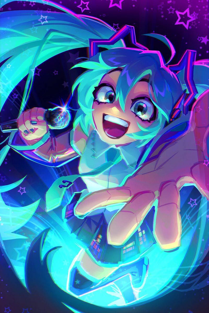 Holographicros3's tweet photo. MIKU POSTER!!!!!! #miku 

i am selling poster at boba place https://t.co/oAXh7NOk67