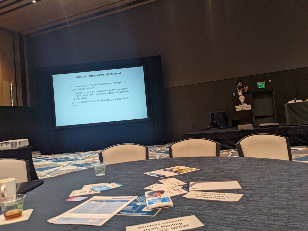 VuralTagal's tweet photo. We are delighted to host @HarmitMalik from @fredhutch as our keynote speaker at the 2024 NPA Annual Conference in Seattle. Dr. Malik provides his wonderful insight on excellence in mentoring! @nationalpostdoc #NPA2024AC #PDAs #PDOs #postdocs https://t.co/ljytZqn1IF