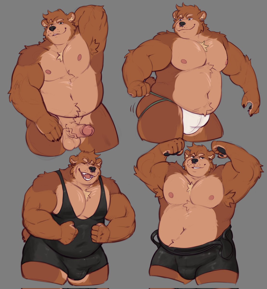 Sketches commission for <a href="/DareToBear_/">Burr ᶻ 𝗓 𐰁</a> 🐻

Thank you~