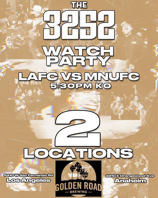 See you all at Golden Road Anaheim (2210 Orangewood Ave. Anaheim CA 92806) as the black and gold takes on Minnesota. Kick-off at 5:30pm #lafc #blackarmy #ba1850 <a href="/GoldenRoadPubOC/">GRB at OC</a>