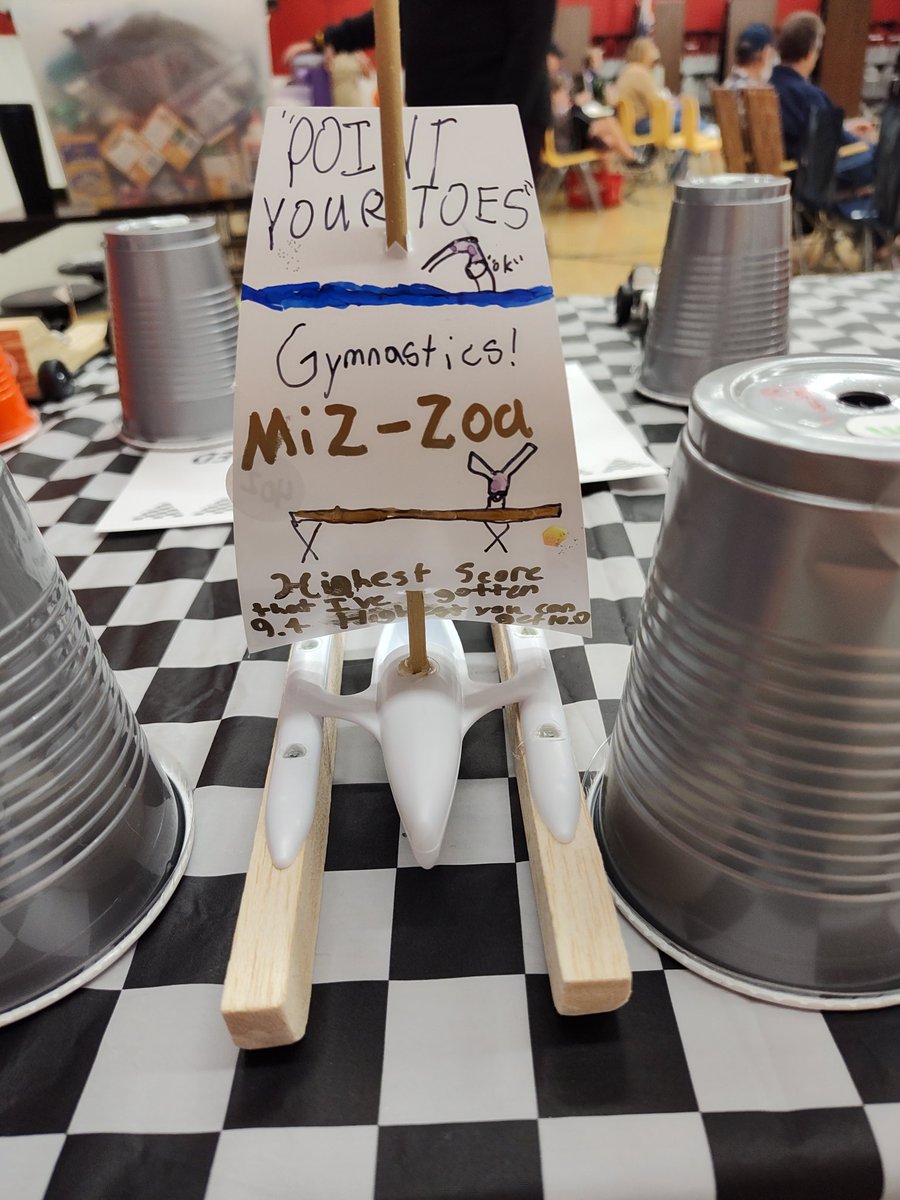 My daughter is having a great gymnastics season and has loved watching the <a href="/MizzouGym/">Mizzou Gymnastics</a> team compete. After last week's senior meet and having Amaya Marshall stop by our school, she decided to base her boat design for Cub Scouts around Mizzou Gymnastics #MIZ