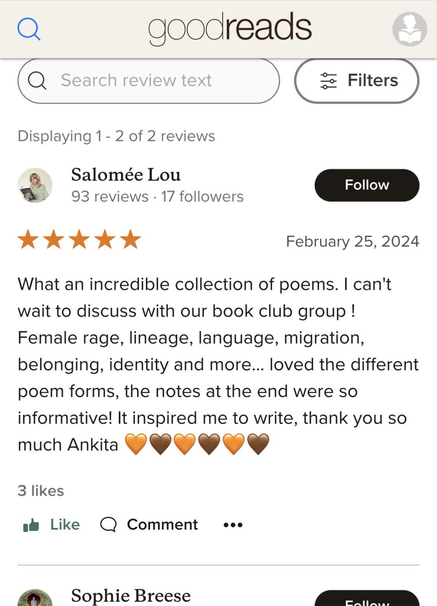Just discovered these lovely reviews of my book on @goodreads - thank you thank you 🙌🏽🙌🏽 Please rate and review if you can here - would love any constructive criticism too: goodreads.com/book/show/1393…
