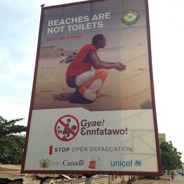 Why is Canada using its taxpayers' money to tell Africans not to shit on the beach?