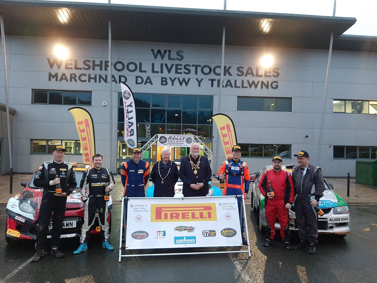 Many congrats to the @RallyNorthWales top 3: 1. Matthew Hirst/Declan Dear 2. Dan O'Brien/Mark Glennerster 3. James Giddings/Aled Davies @pirellisport @SpeedlineCorse @WithamMSport @hocklymsport @WelshAssocMC @officialR4W @nickygrist