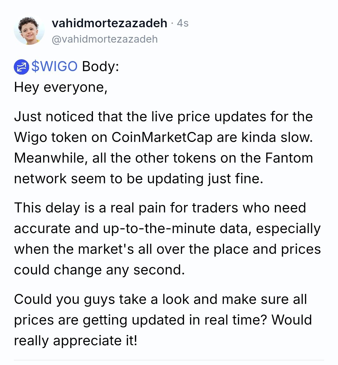 OvahidO's tweet image. Really, every day&apos;s a new challenge. 😤 Looking for an escape, not another hashtag! 
#Help_me
$FTM
$Wigo