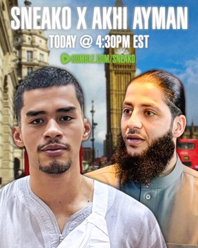 HALALK0's tweet photo. 🚨 SNEAKO X AKHI AYMAN 🚨

Today
8:30pm UK
4:30pm ET
1:30pm PT https://t.co/5dIQL9RDZ5