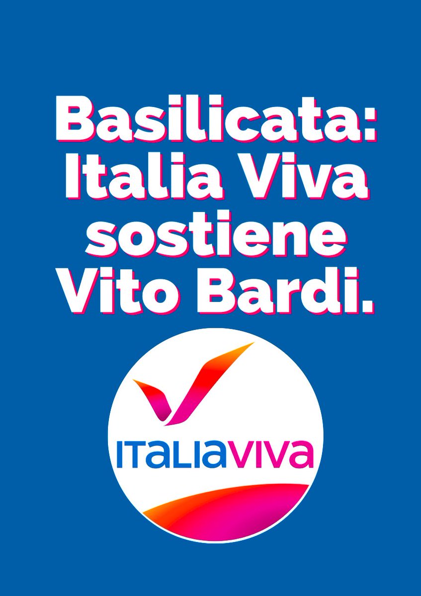 #Basilicata: #ItaliaViva sceglie di sostenere la buona amministrazione di @VitoBardi . Il disastro del #campolargo dimostra l’impossibilità di tenere uniti riformisti e populisti grillini.