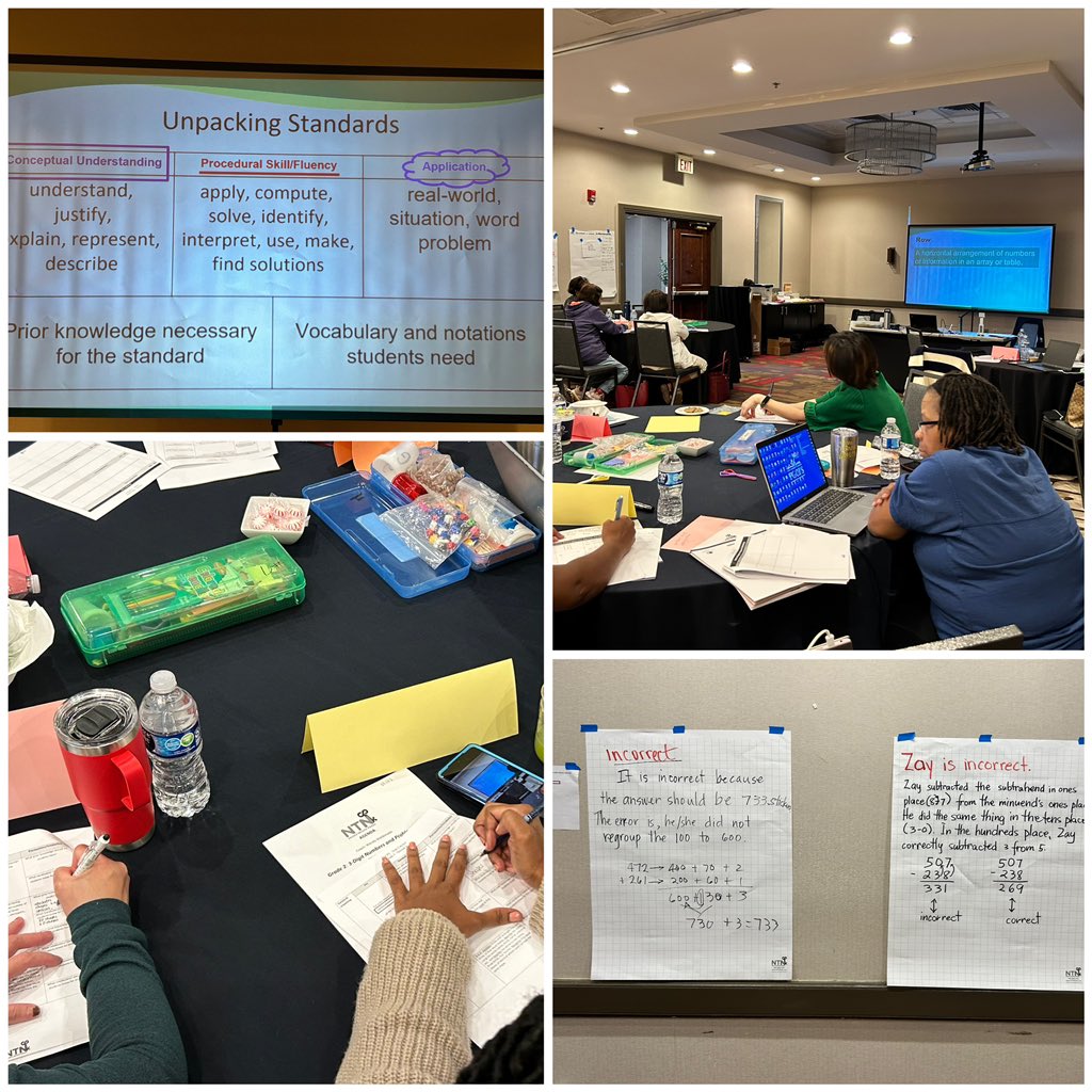 💖Another FANTASTIC Saturday training, this time with/our Grade 2 teachers!! Check them out deepening understanding of strategies for place value and + & - numbers w/in 1000. @PGCPSCurriculum @NTNMATH @PFrancisNTN