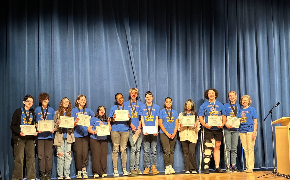 A big congratulations to our GMHS Battle of the Books team for winning the county competition for another year in a row! We wish them the best of luck as the move forward to regionals:)