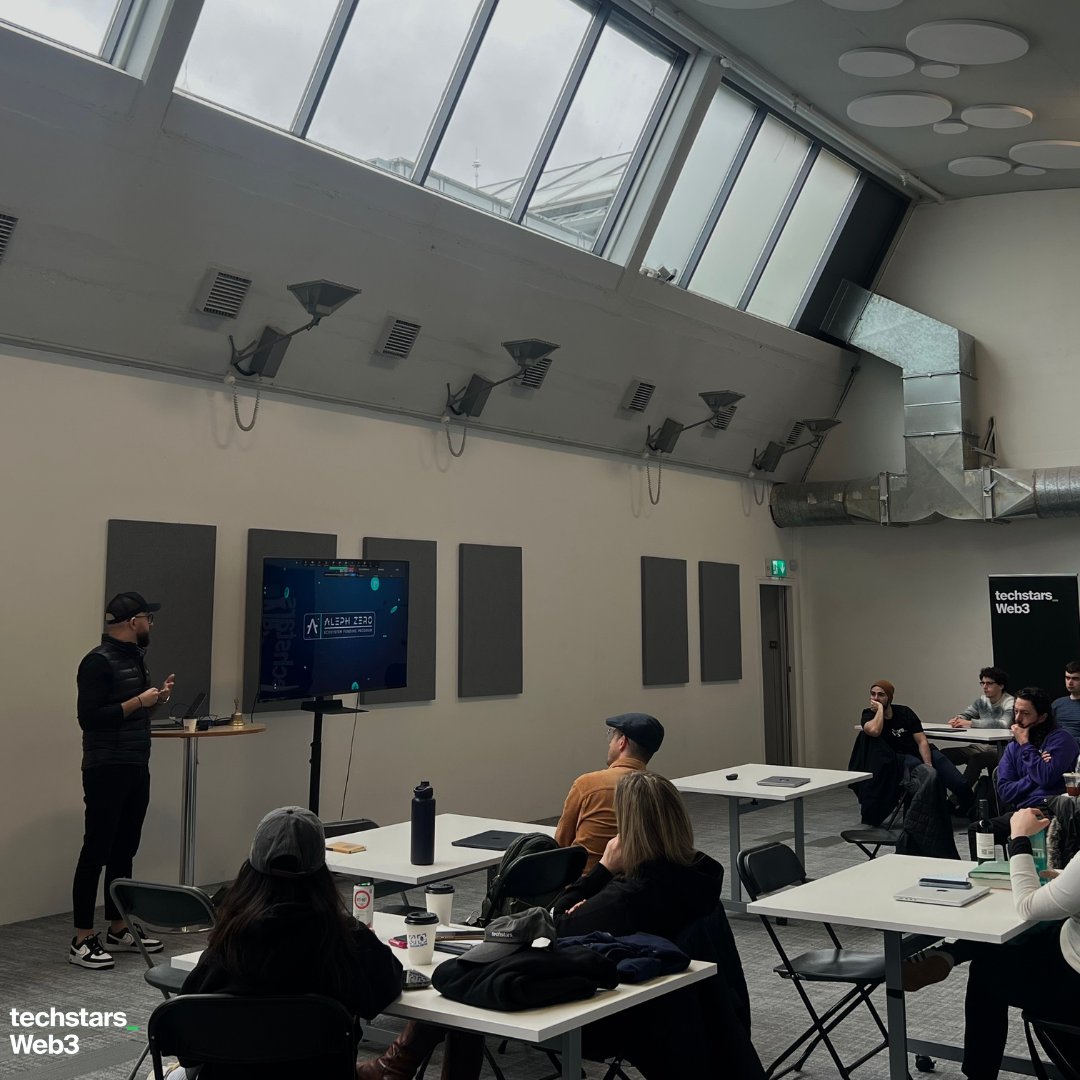 techstarsweb3's tweet image. We are delighted to have @Aleph__Zero as a Techstars Web3 Innovation Member 💡  Aleph Zero is a layer 1 blockchain that employs ZK-proofs so companies can #buildfast and #scaleeasy under the comfort of privacy and security. Big thanks to @AntoniZolciak, co-founder of Aleph Zero…