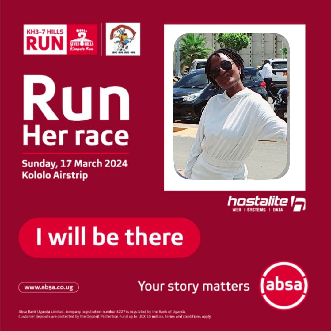 #AbsaKH3_7HillsRun 
#RunForHer
@AbsaUganda
Ready, Set, Empower!! See you there.